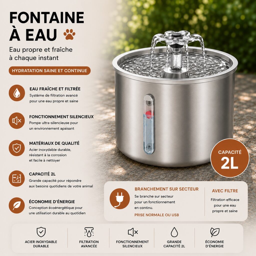 WF250 fontaine à eau - capacité 2L