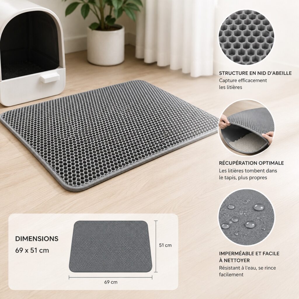 PAE-TO-E009L tapis pour bac